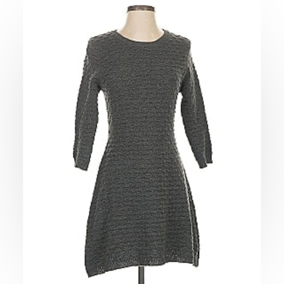 Elodie Nordstrom Sweater Dress Gray Textured - Picture 1 of 8